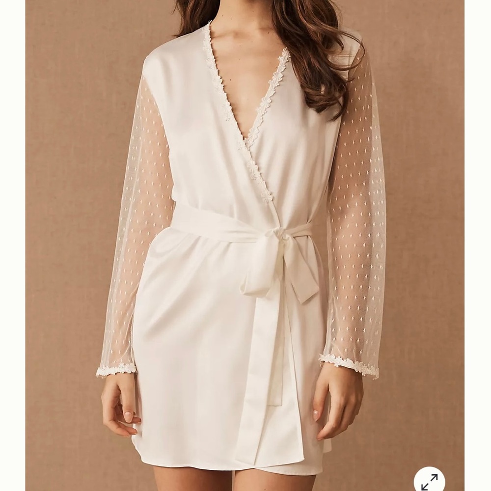 BHLDN, Ivory bridal robe, Showstopper design by Flora Nikrooz